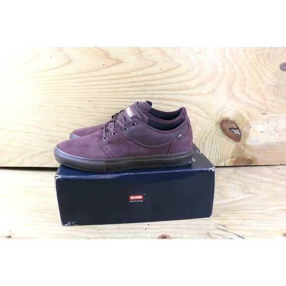 New Globe Skate Shoe Mens 12 Purple Suede Mahalo Mongoose Sneakers - Picture 1 of 6